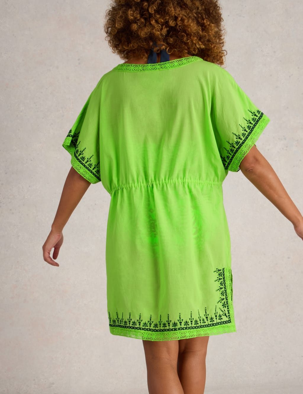 Cotton Rich Embroidered Beach Dress 5 of 7