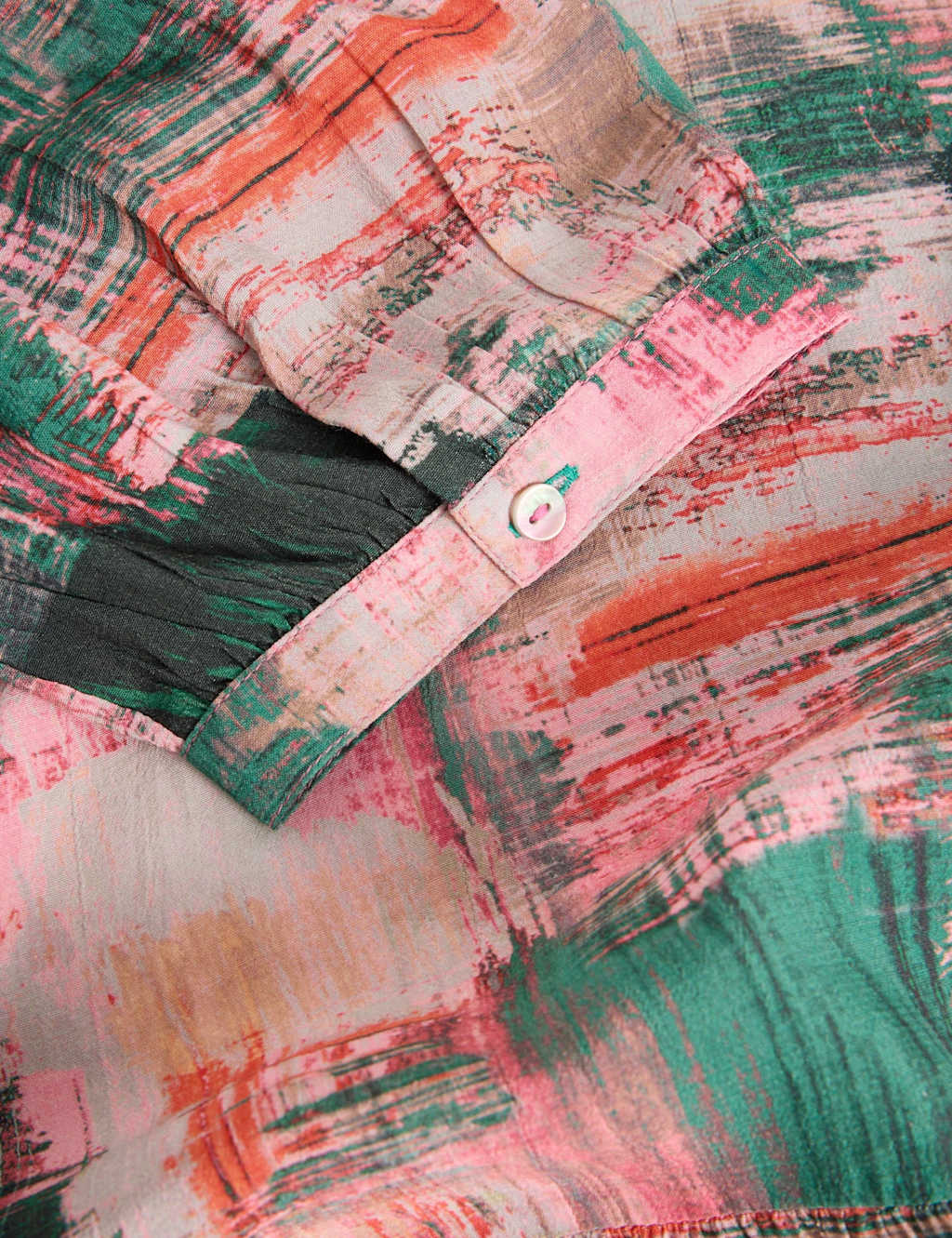 Printed Knee Length Relaxed Tiered Dress 5 of 5