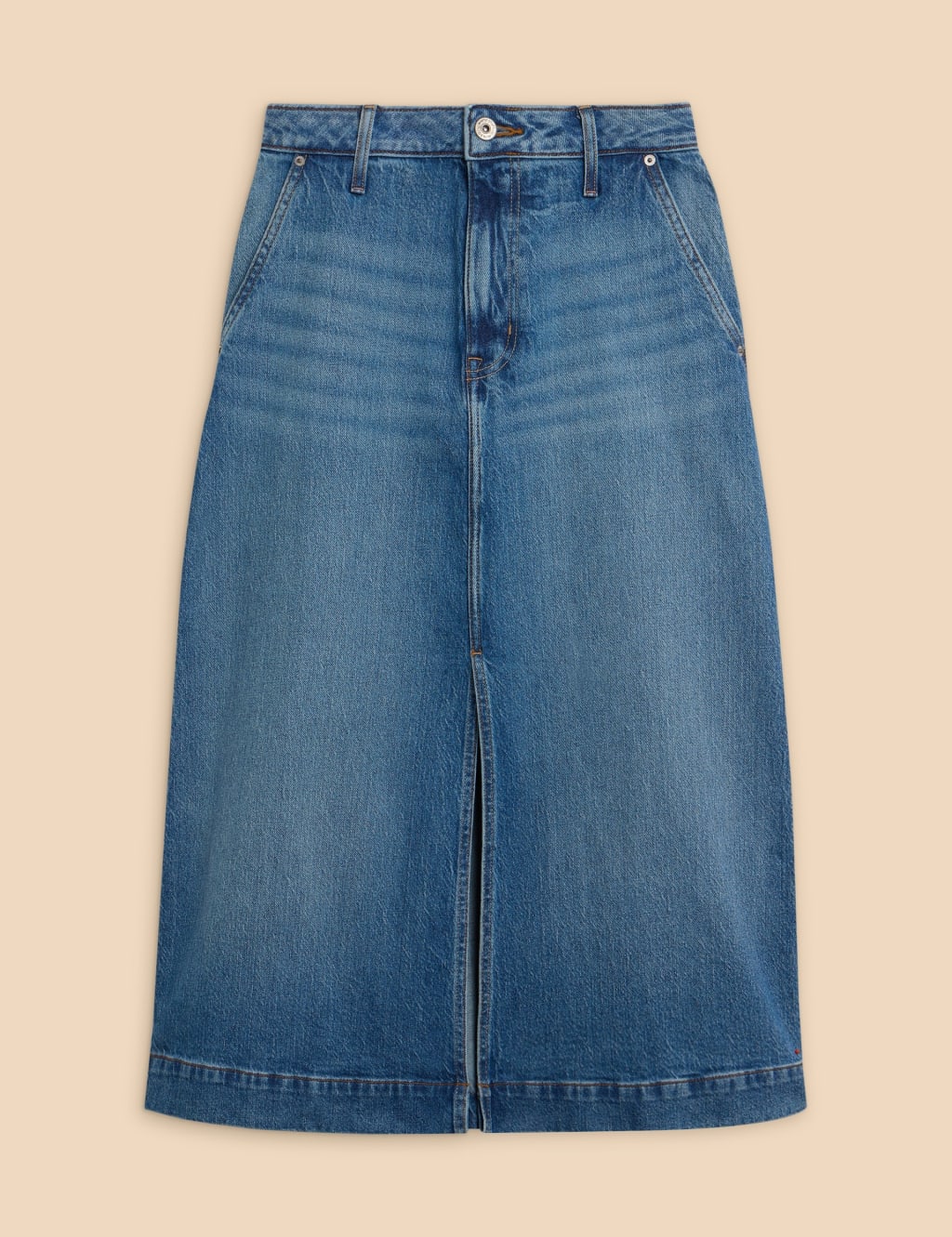 Denim Midi Skirt