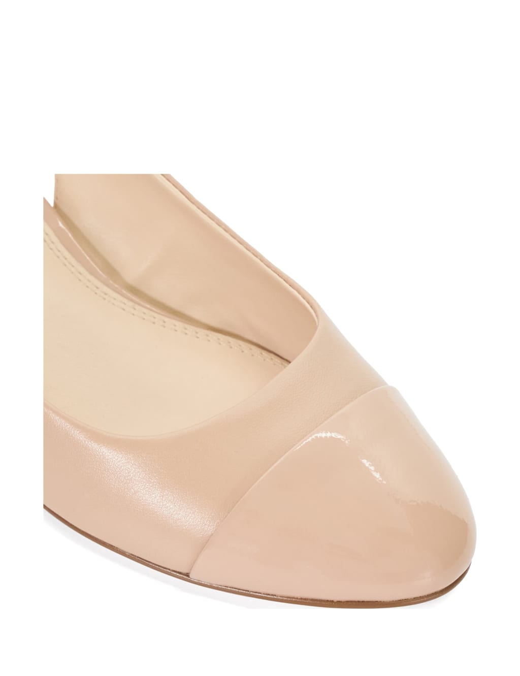 Leather Block Heel Slingback Shoes 5 of 5