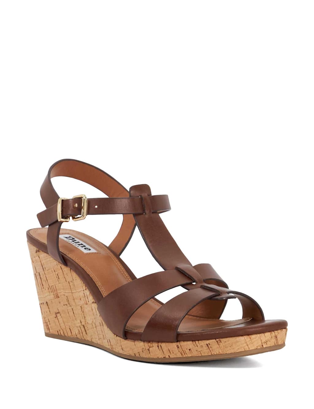 Leather T Bar Wedge Espadrilles 4 of 6