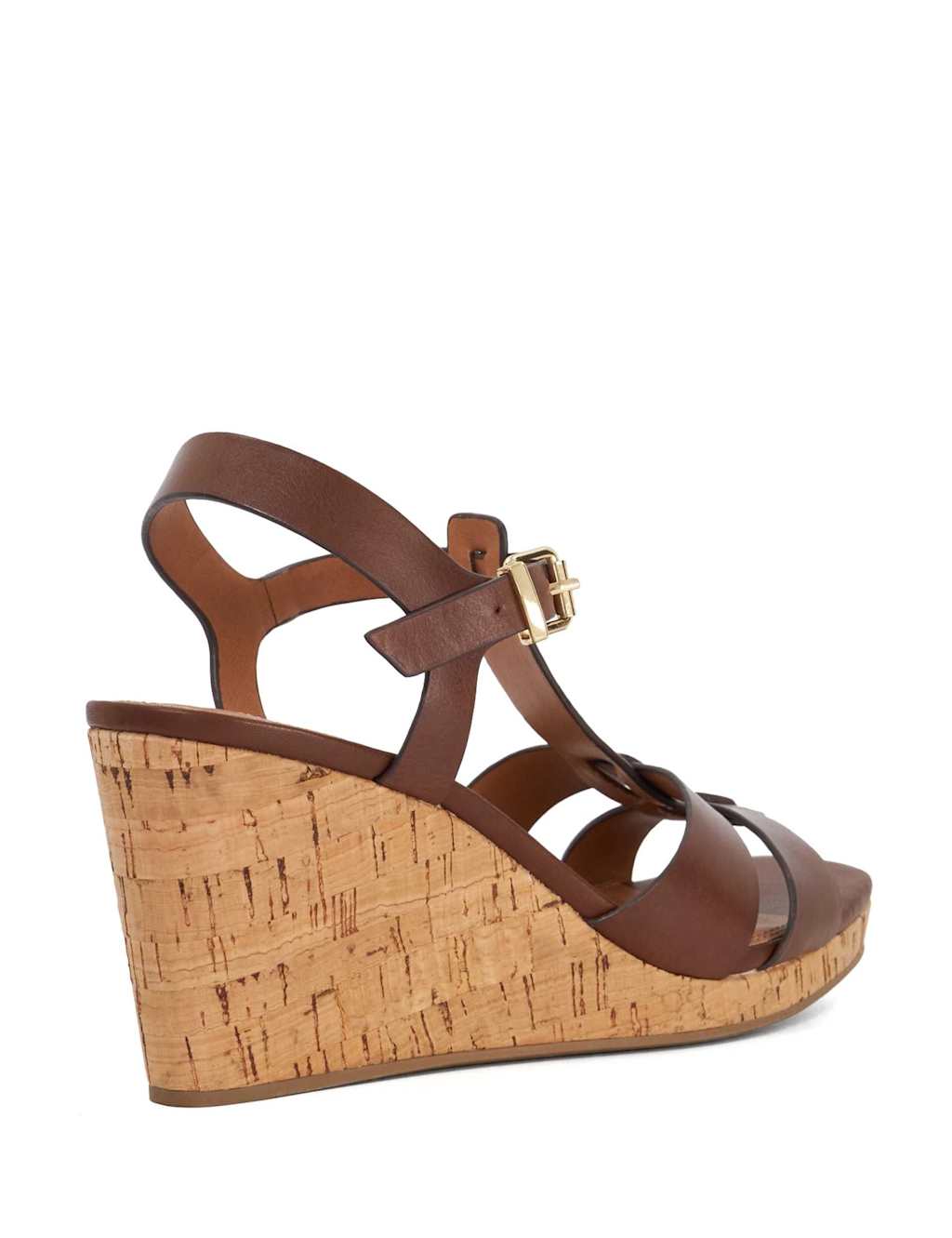Leather T Bar Wedge Espadrilles 5 of 6