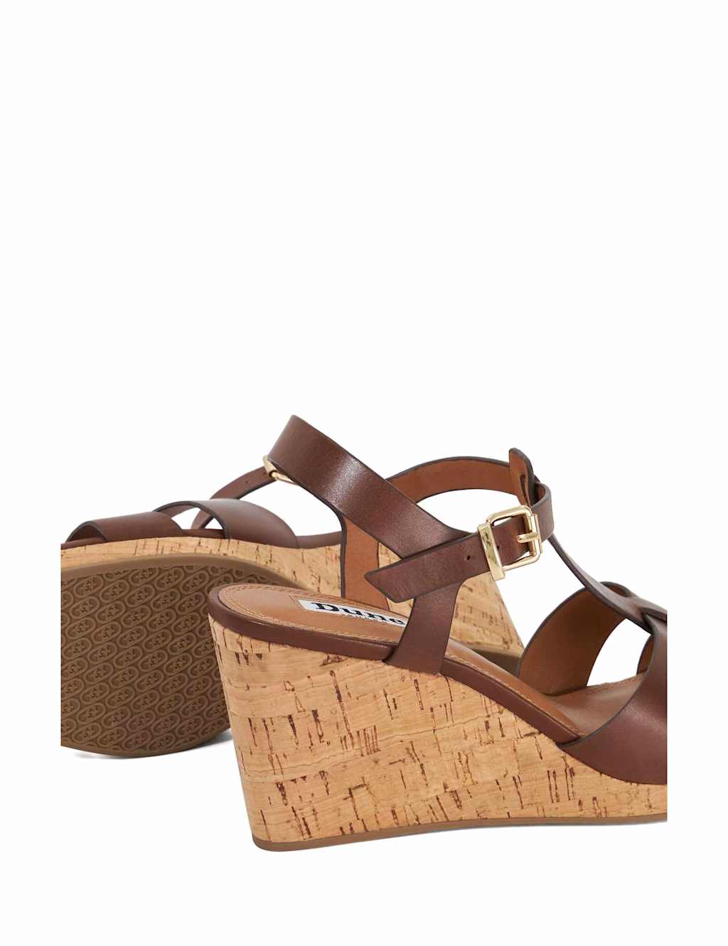 Leather T Bar Wedge Espadrilles 6 of 6