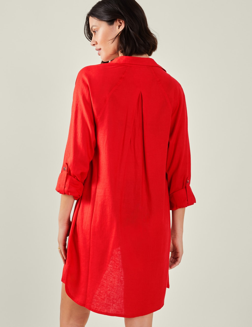 Collared Beach Shirt with Linen 3 of 4