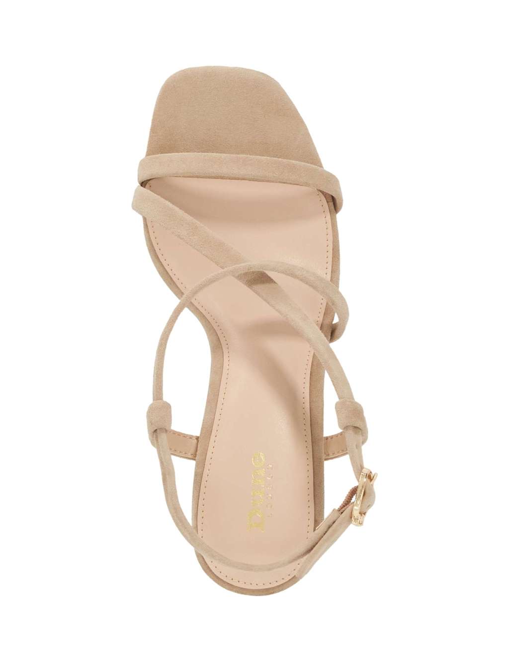 Suede Strappy Blcok Heel Sandals 2 of 5