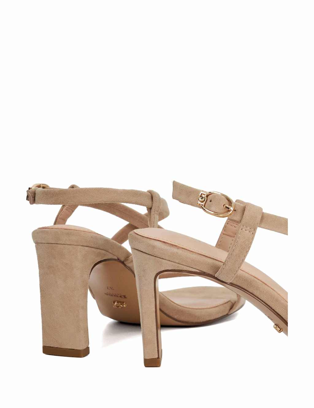 Suede Strappy Blcok Heel Sandals 5 of 5
