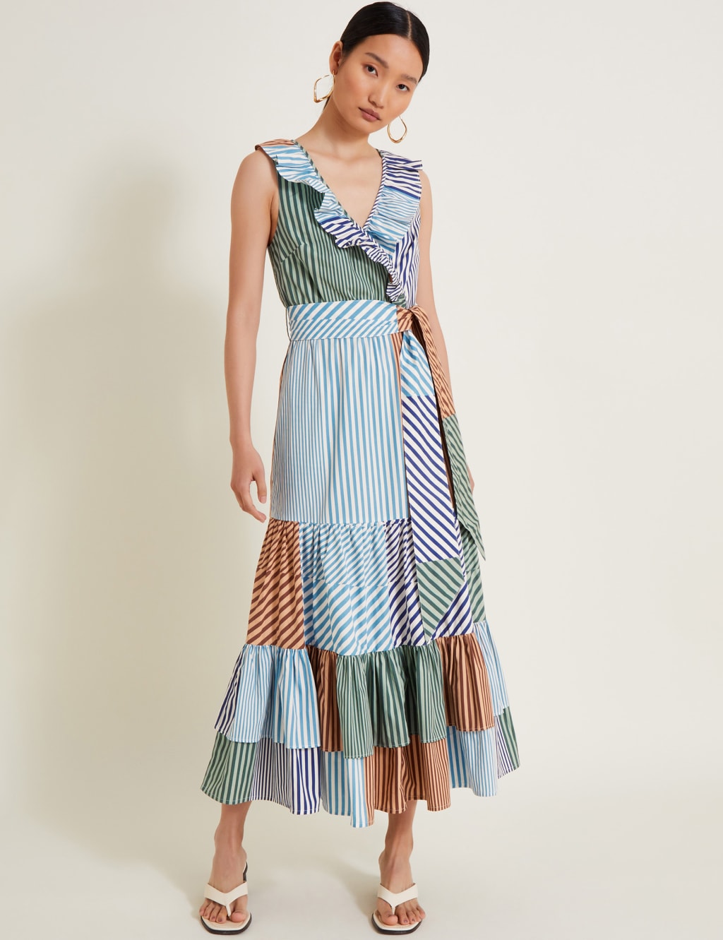 Monsoon striped dress top