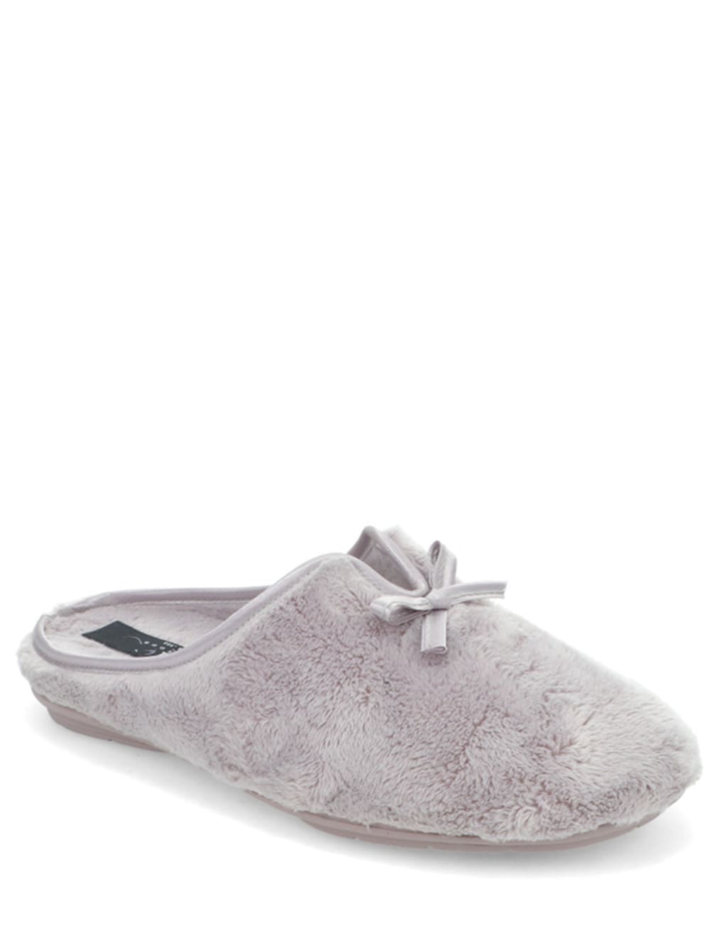Bow Faux Fur Lined Mule Slippers 3 of 5