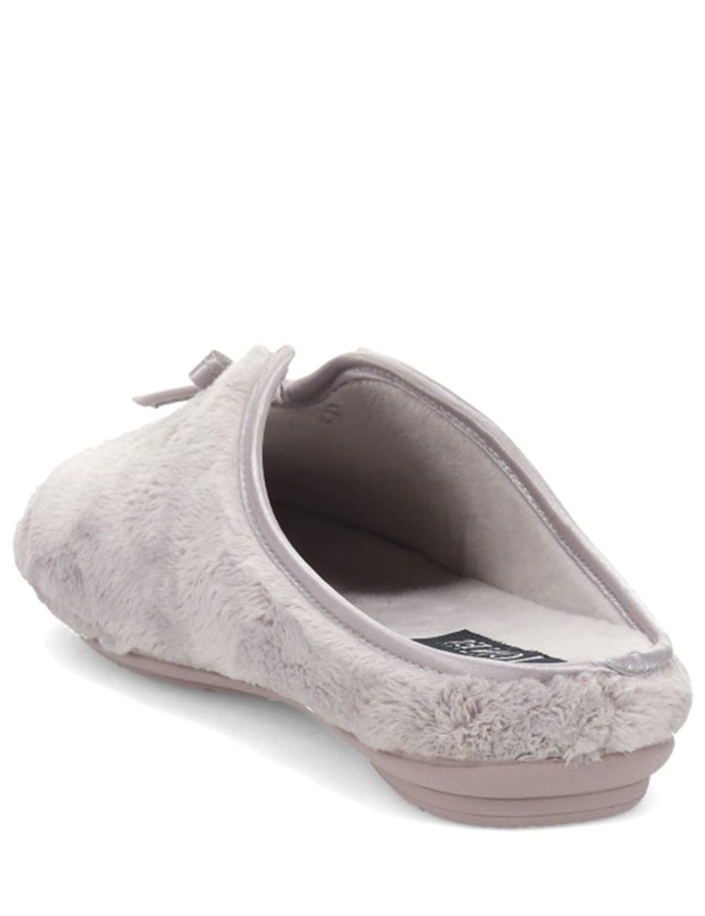 Bow Faux Fur Lined Mule Slippers 4 of 5