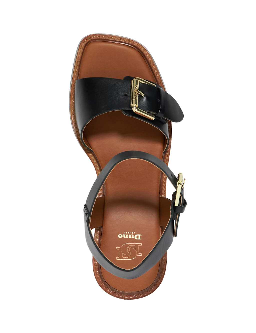 Leather Chunky Block Heel Platform Sandals 2 of 5