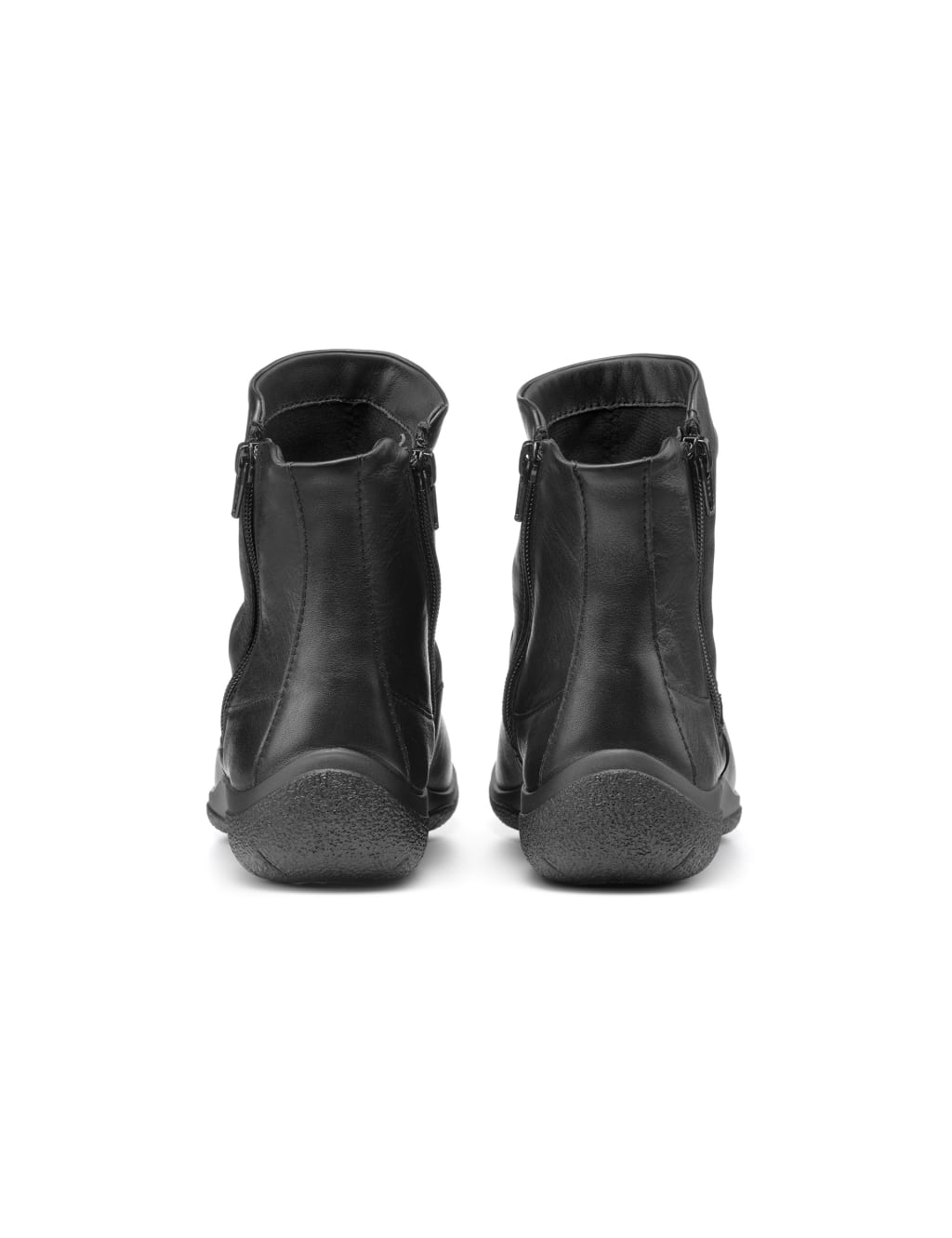 Extra wide fit leather ankle boots top