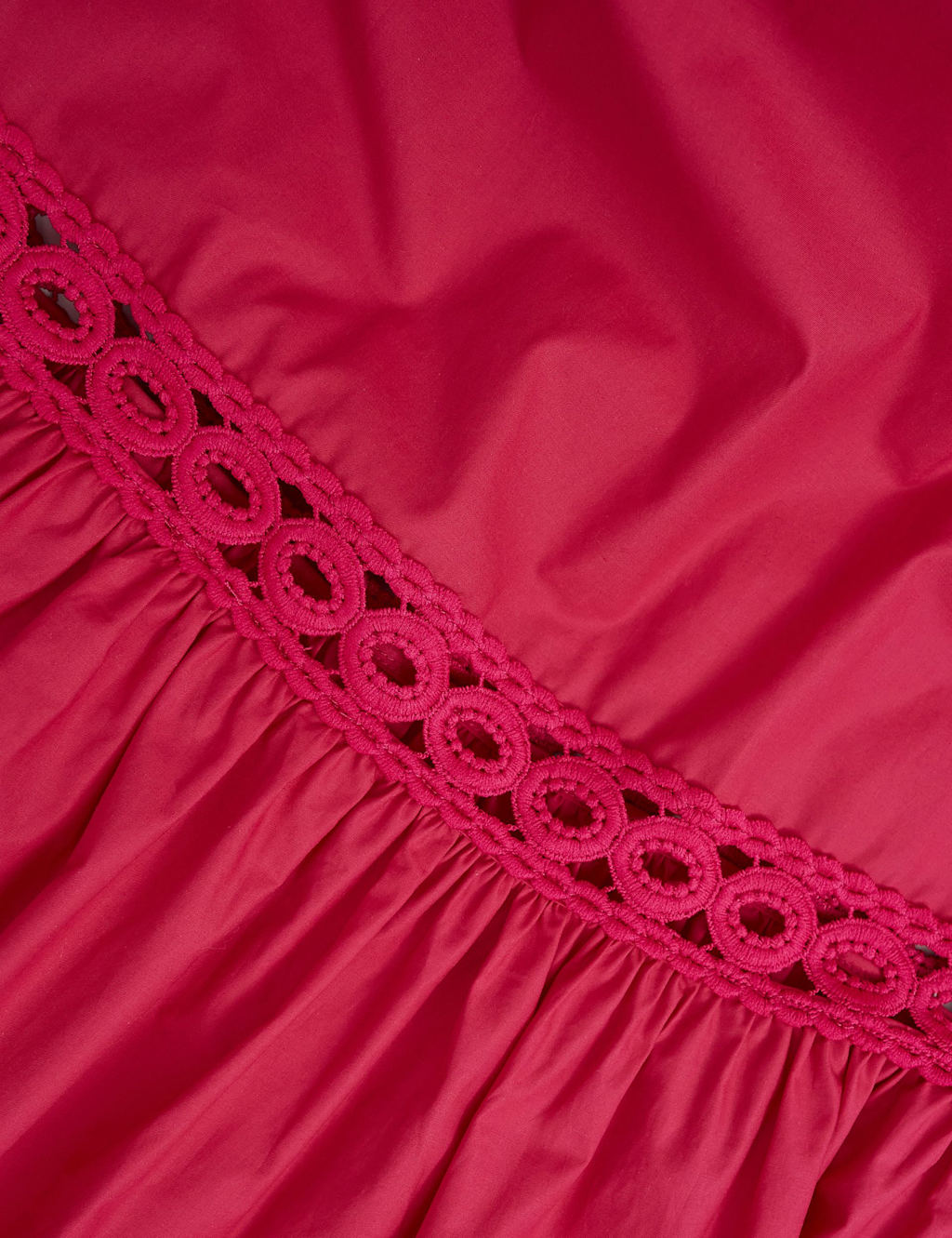 Pure Cotton Embroidered V-Neck Skater Dress 7 of 7
