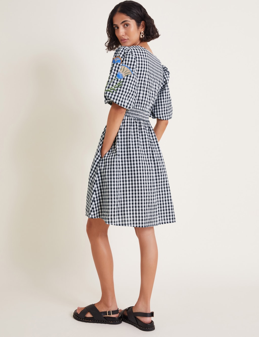 Gingham skater dress best sale