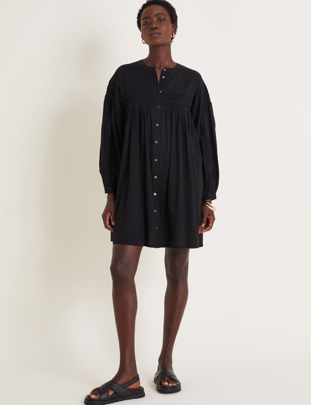 Cotton mini shirt dress new arrivals