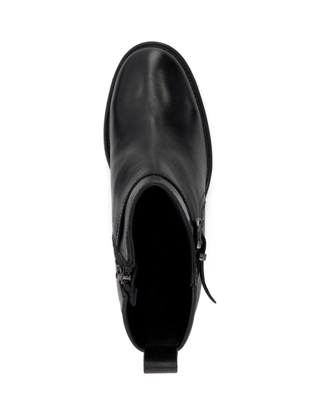 Leather Chelsea Buckle Block Heel Boots 4 of 4