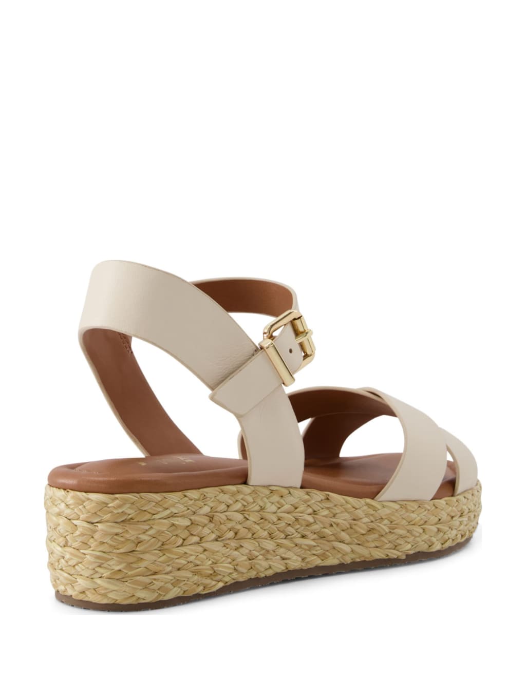 Wide Fit Leather Wedge Espadrilles 3 of 5