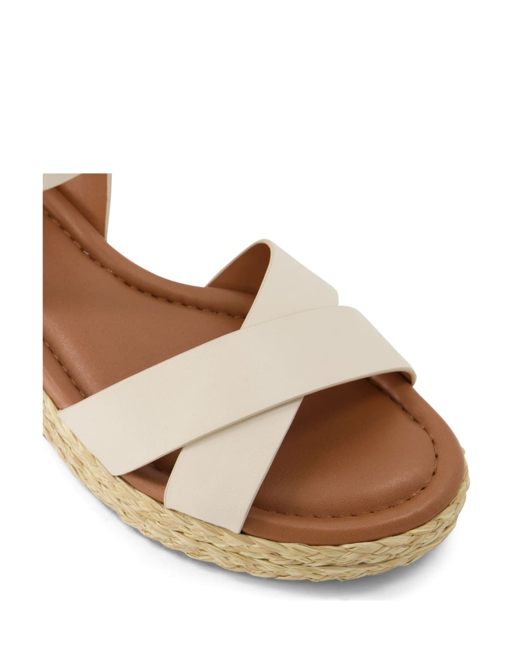 Wide Fit Leather Wedge Espadrilles Dune London M S