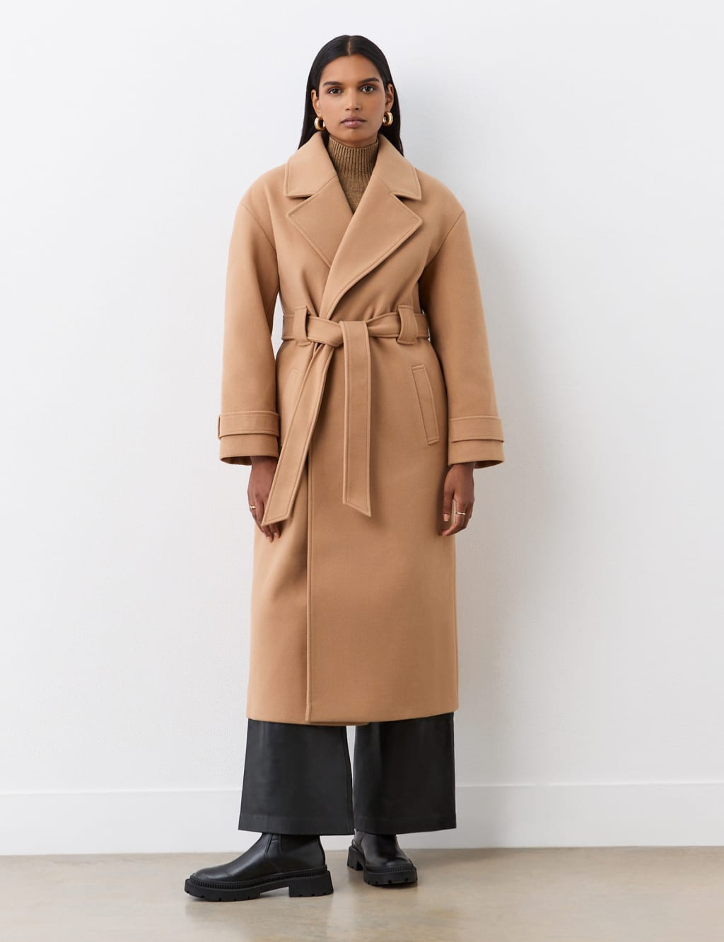 M&s camel coat sales