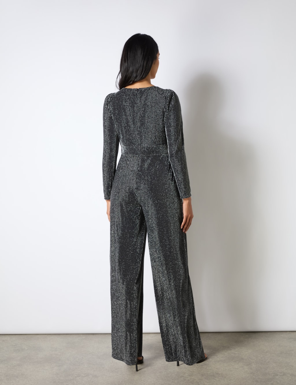 Glitter wide leg jumpsuit best sale