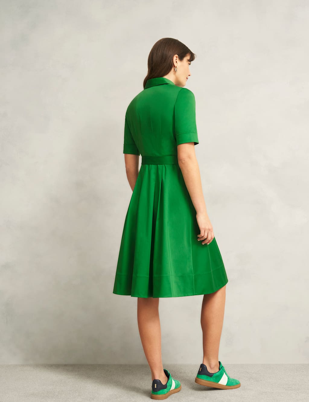 Cotton Rich Belted Midi Shirt Dress 6 of 8
