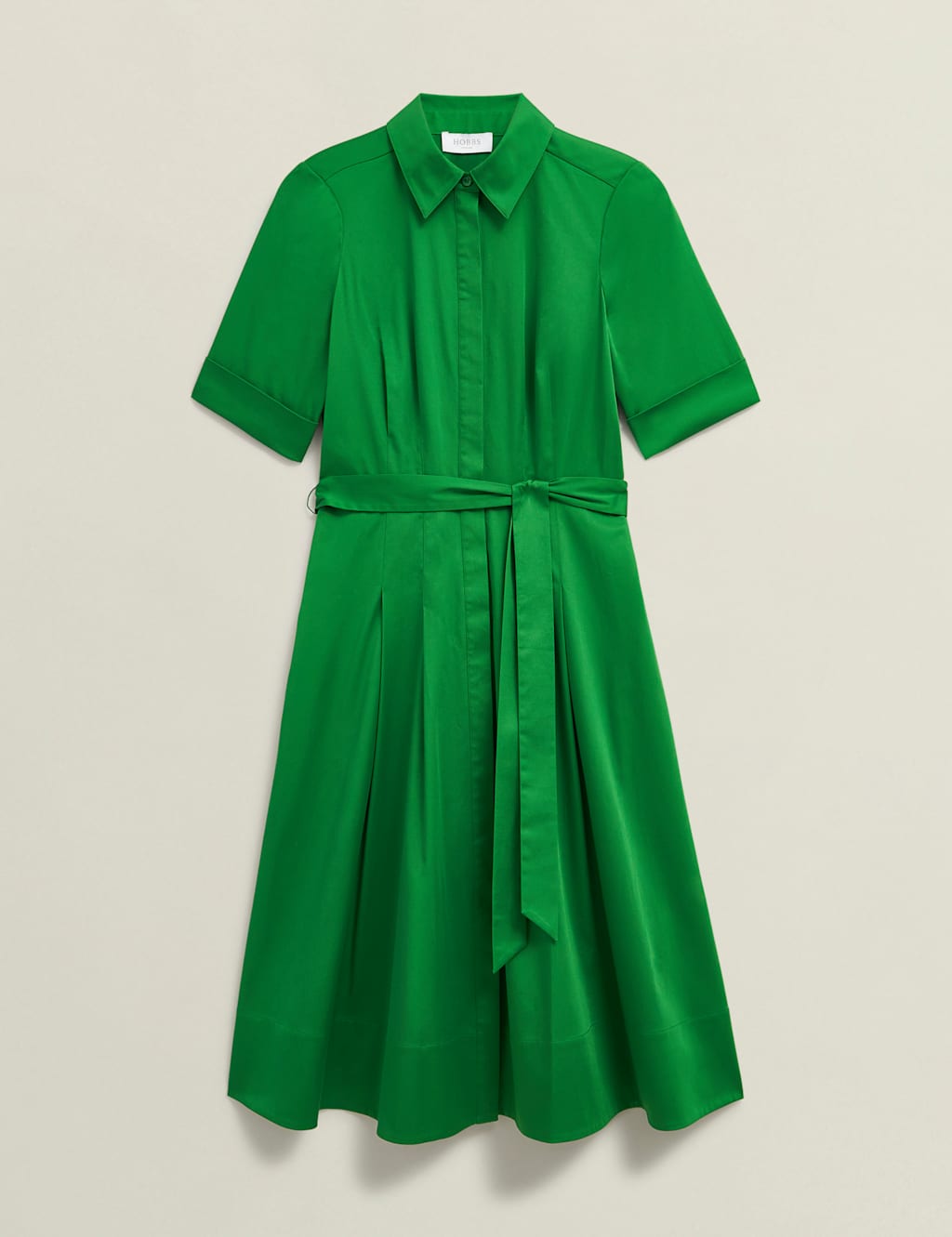 Cotton Rich Belted Midi Shirt Dress 2 of 8