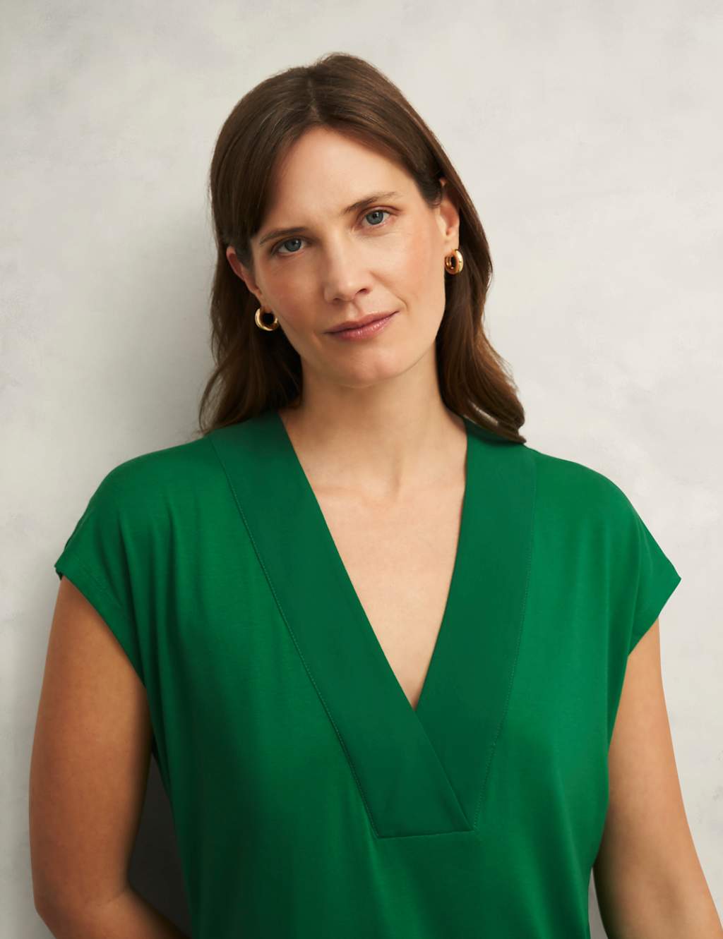 V-Neck Cap Sleeve Blouse 4 of 6