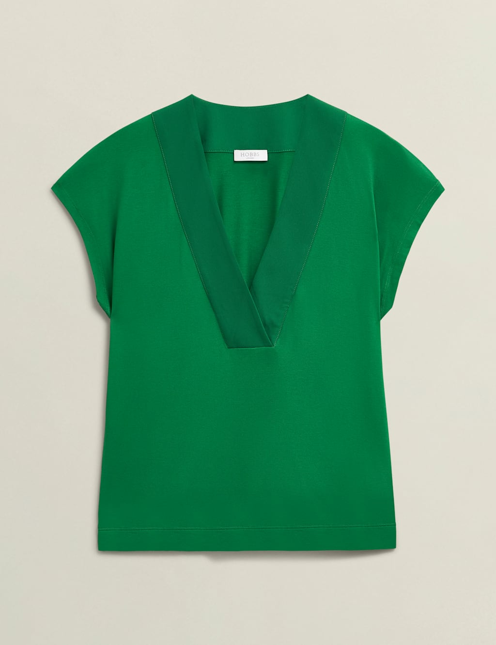 V-Neck Cap Sleeve Blouse 2 of 6