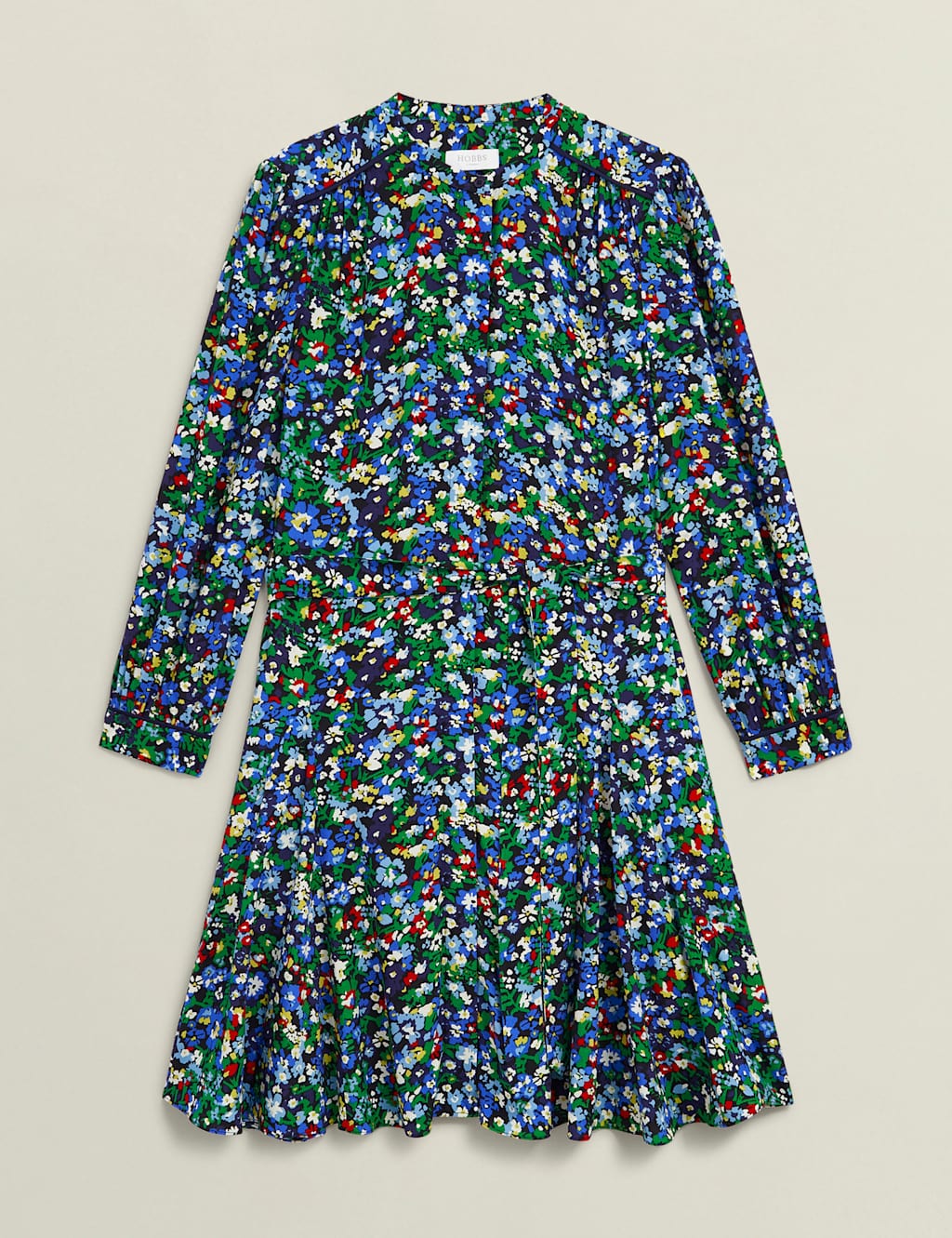 Floral Blouson Sleeve Mini Skater Dress 2 of 10
