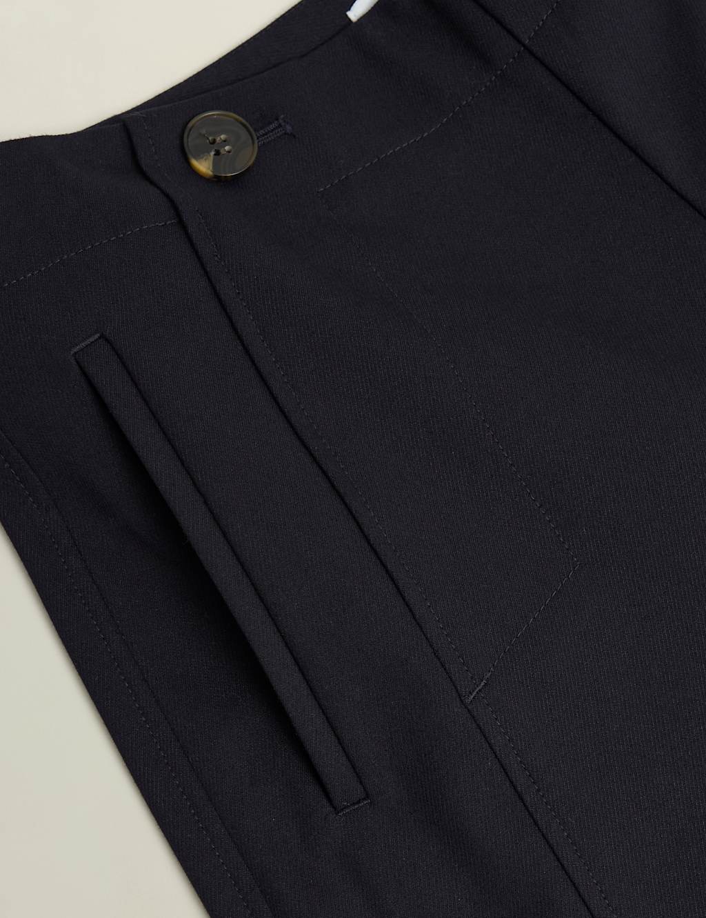 Kimmi Cotton Rich Wide Leg Cropped Trousers 6 of 6