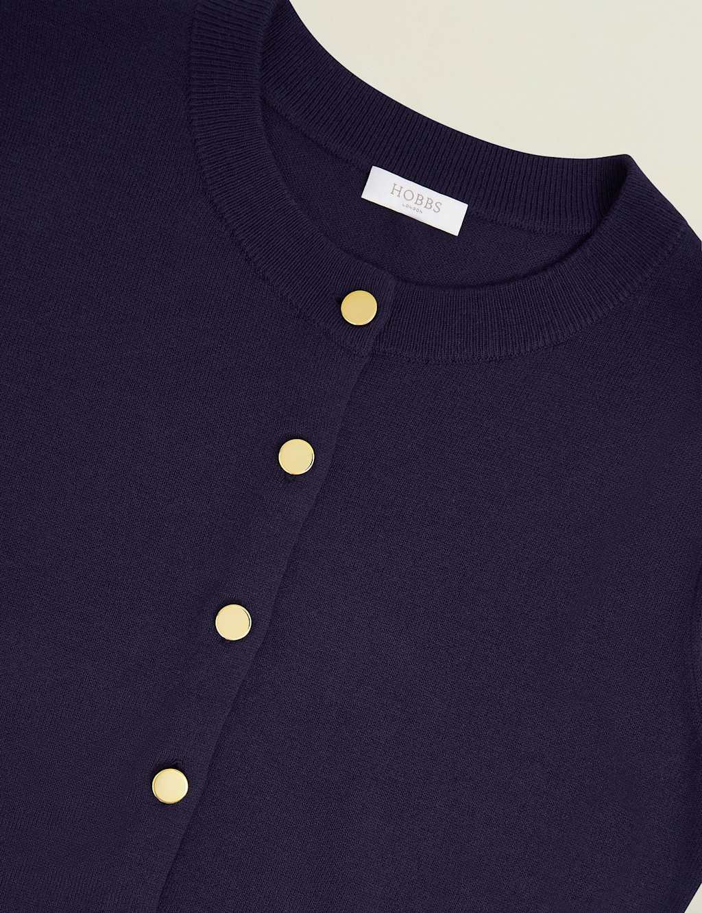 Crew Neck Cardigan with Wool 7 of 8