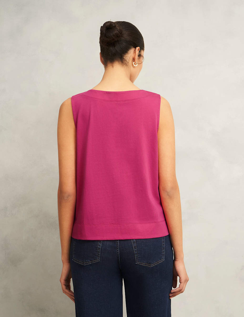 Pure Cotton Button Detail Top 5 of 6