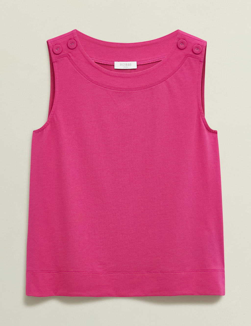 Pure Cotton Button Detail Top 2 of 6