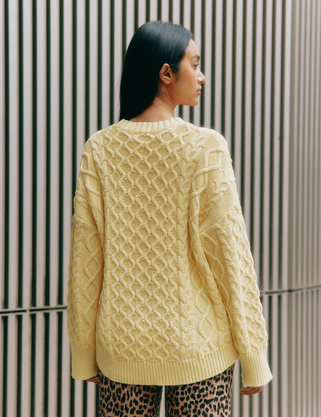 ANDMARY】Aura cable knit mini dress
