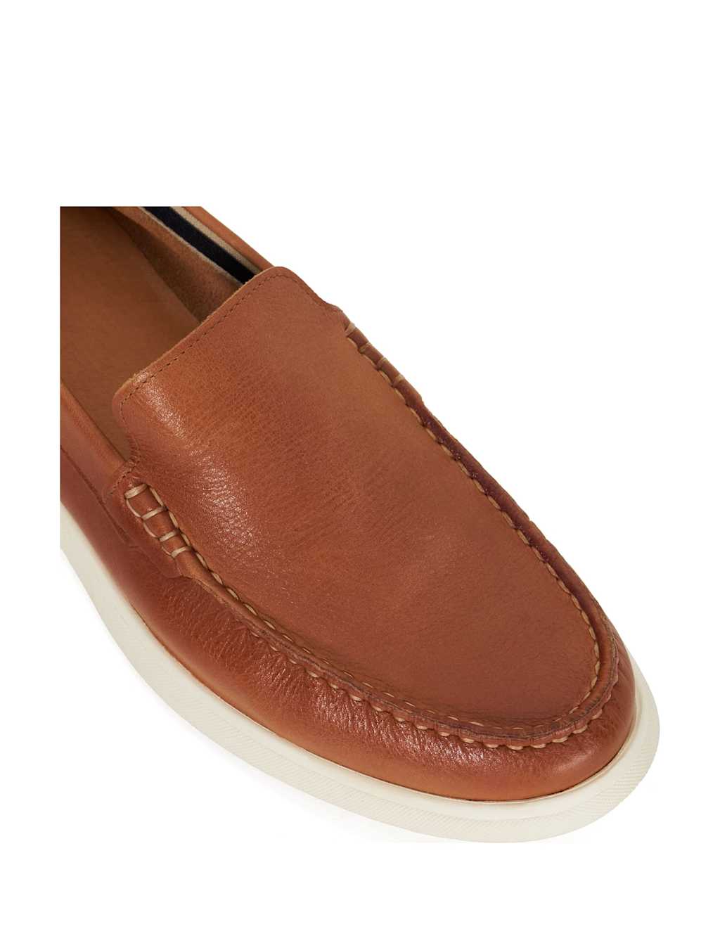 Leather Contrast Sole Loafers 5 of 5