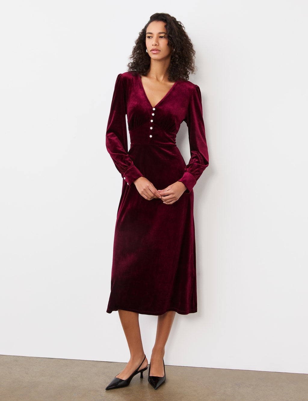 M and s velvet dress sale