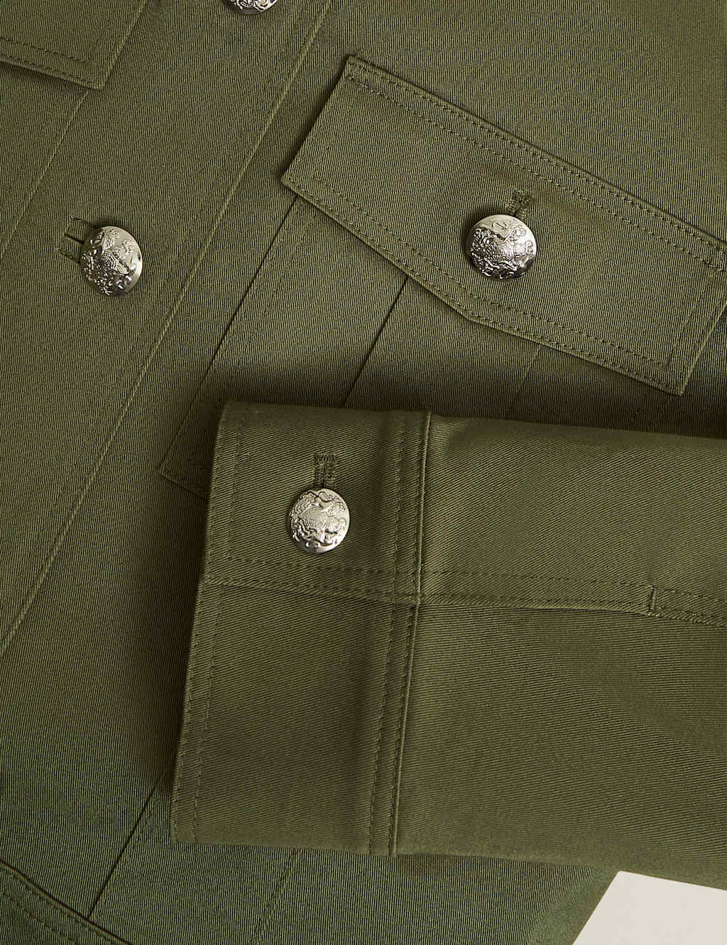 Cotton Rich Collarless Jacket 10 of 10