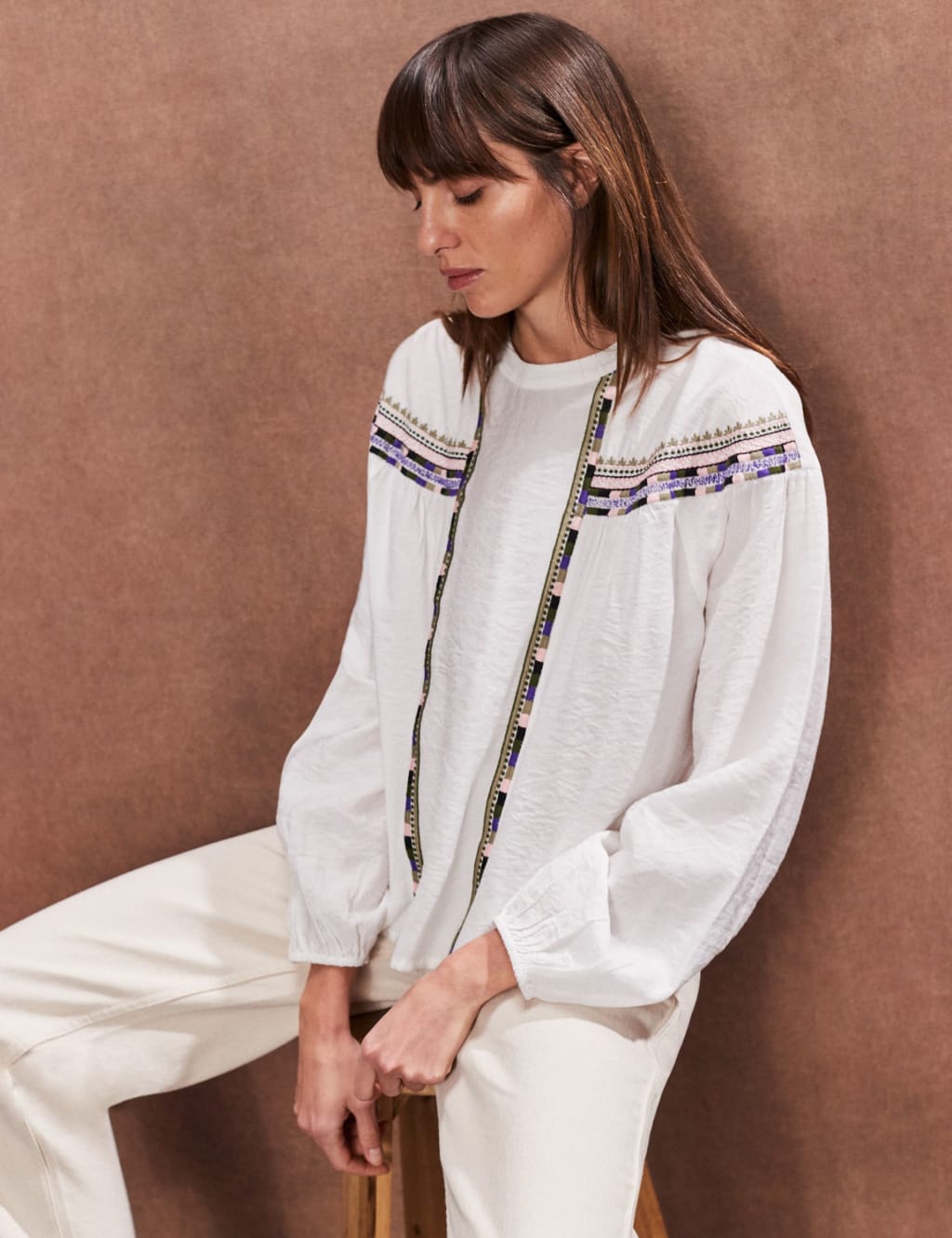Embroidered Detail Blouse 2 of 3