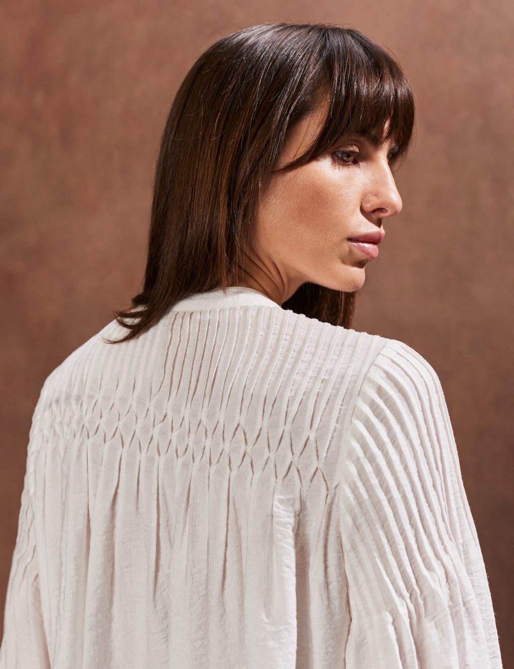 Smocked Button Through Blouse 4 of 4