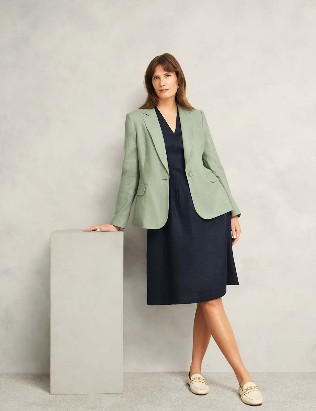 Pure Linen Single Breasted Blazer 3 of 7