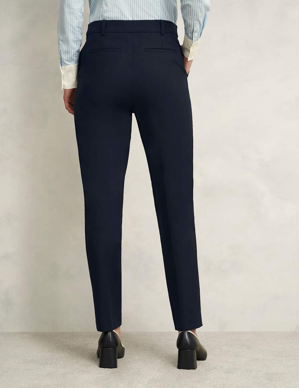 Cotton Blend Tapered Trousers 7 of 7