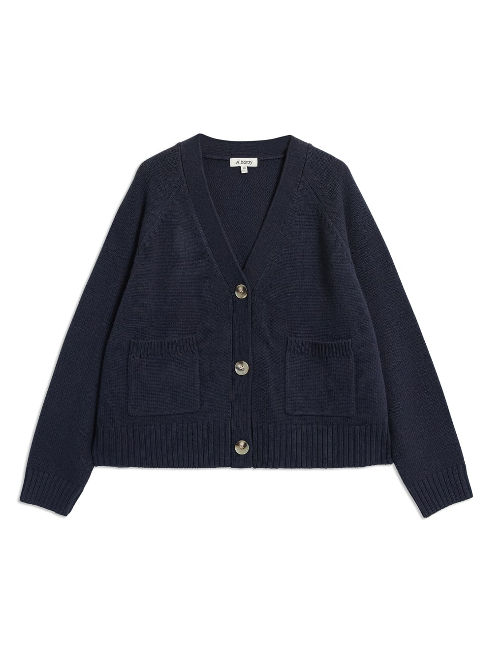 Relaxed V-Neck Cardigan with Wool 2 of 5