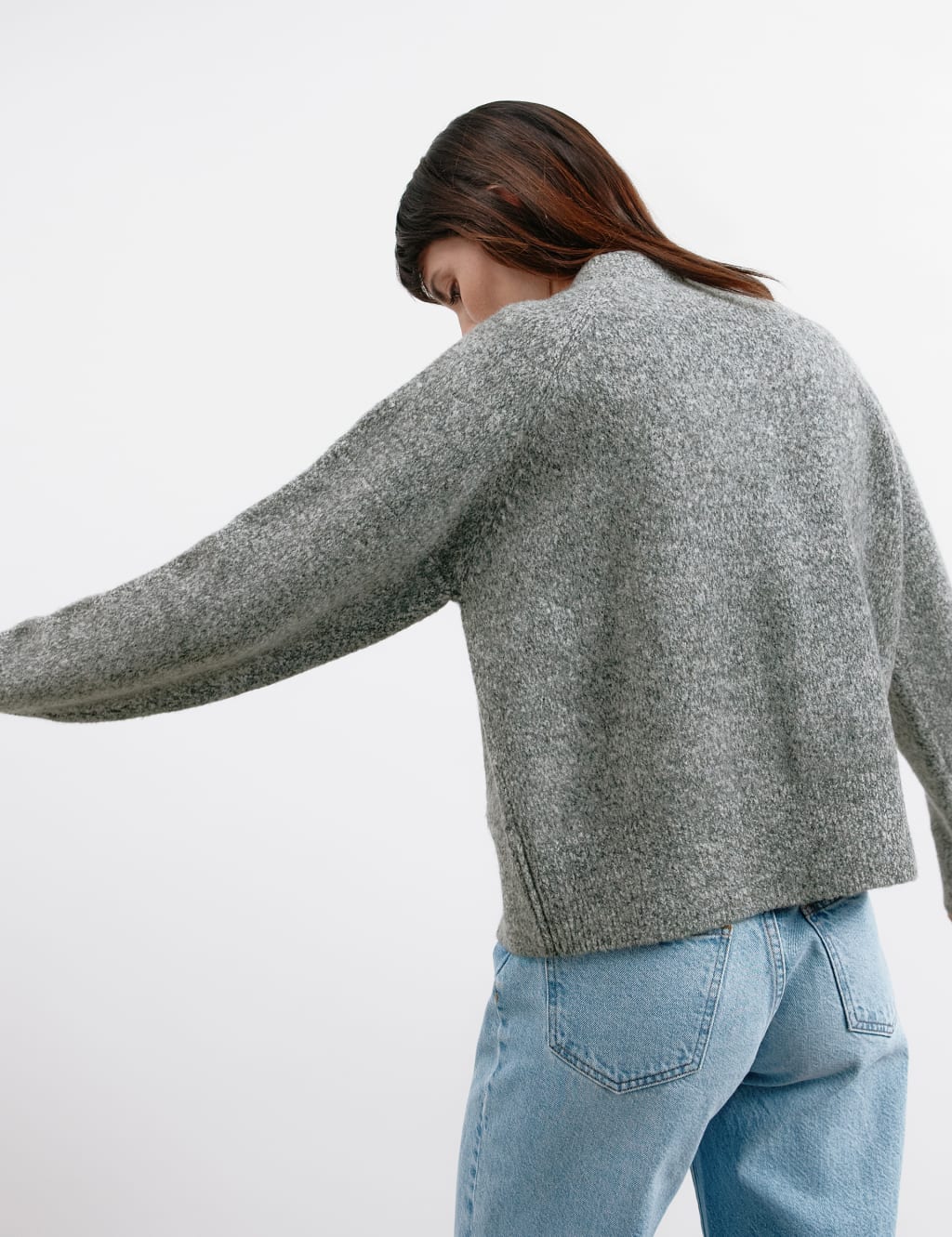Knitted Bomber Jacket with Wool 4 of 5