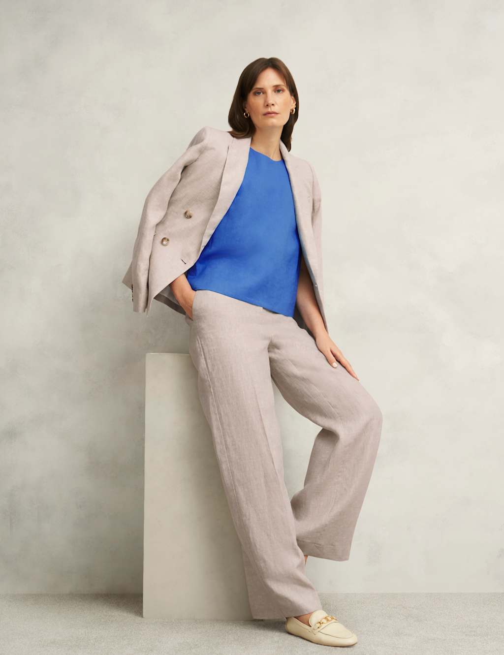 Pure Linen Round Neck Vest Top 5 of 8