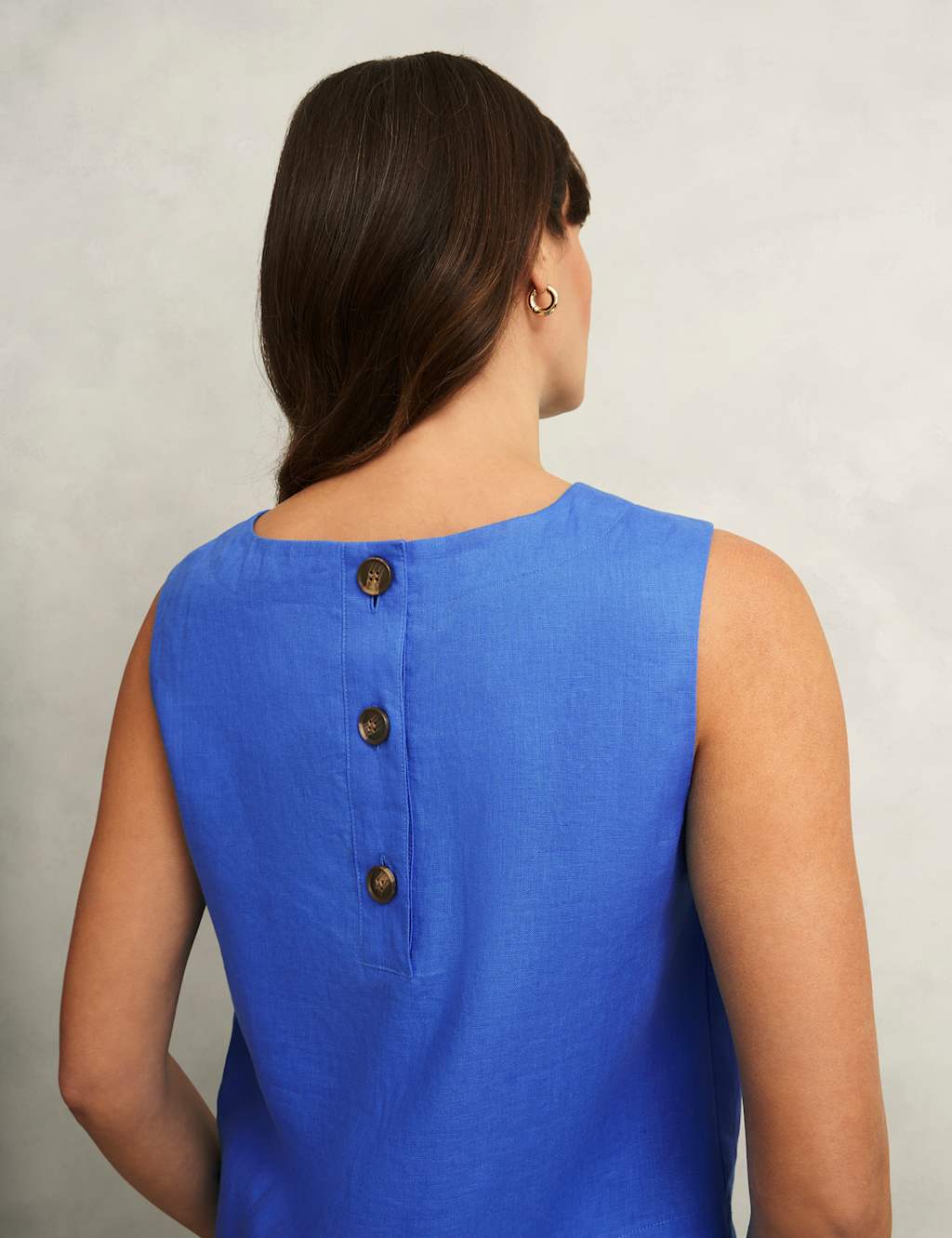 Pure Linen Round Neck Vest Top 7 of 8