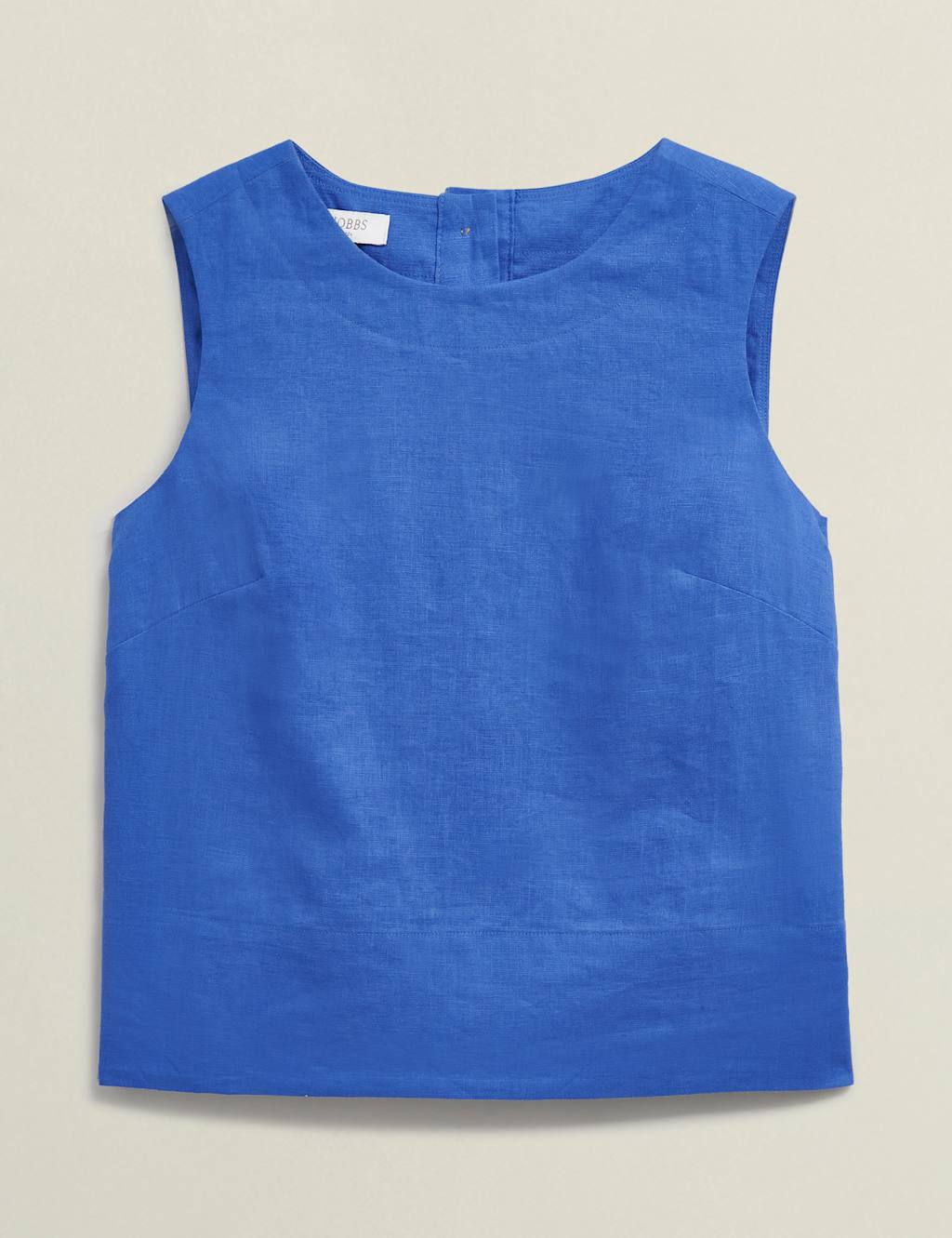 Pure Linen Round Neck Vest Top 2 of 8