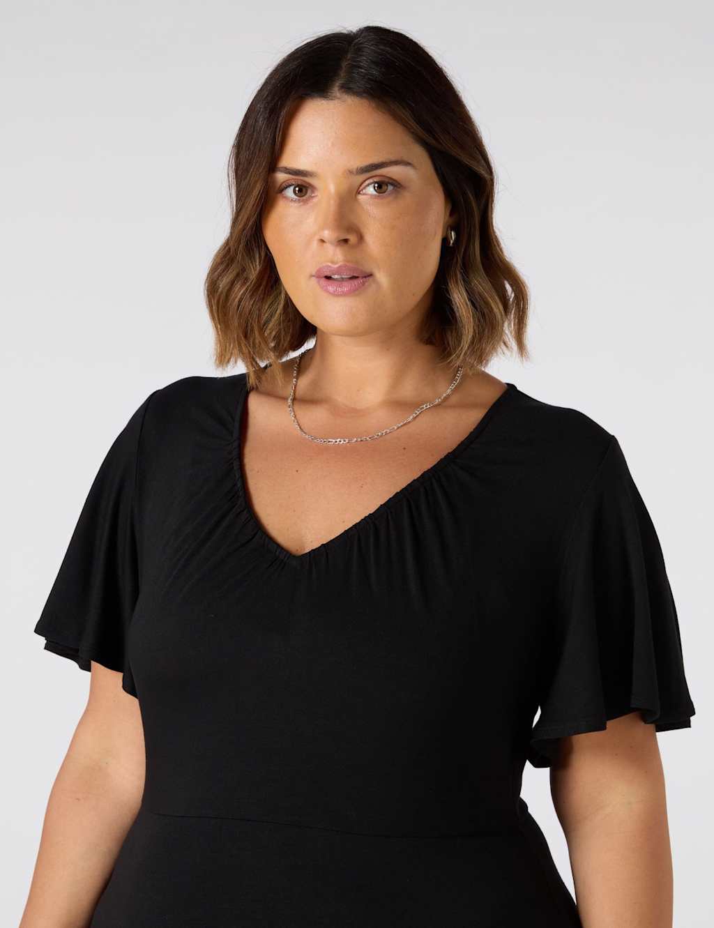 Jersey V-Neck Maxi Tea Dress 2 of 3