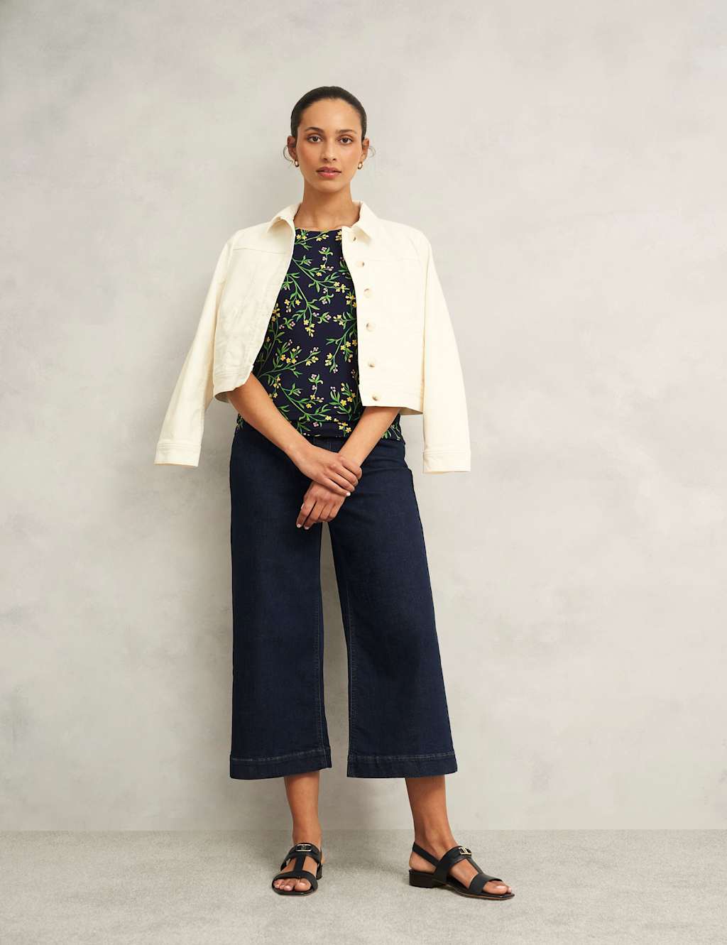 Floral Frill Sleeve Top 4 of 7