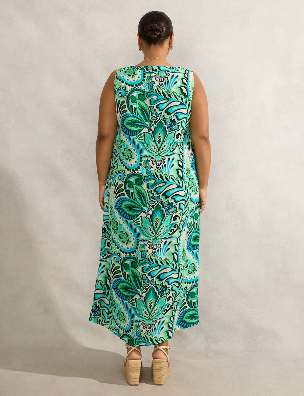 Paisley V-Neck Midaxi Tea Dress 6 of 6
