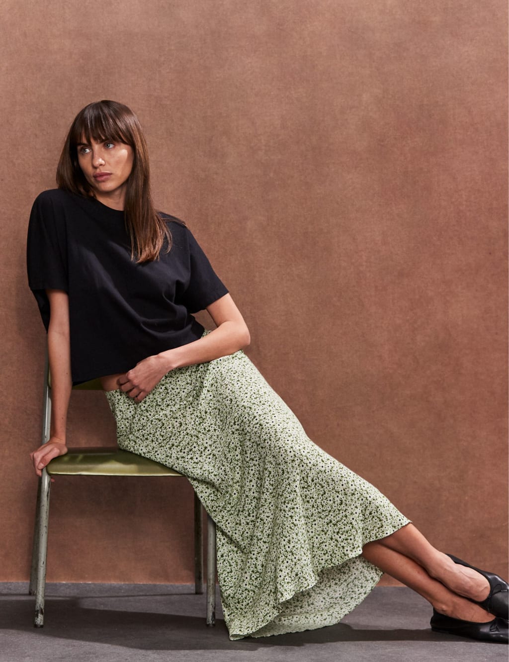 Floral Midaxi Slip Skirt 2 of 4