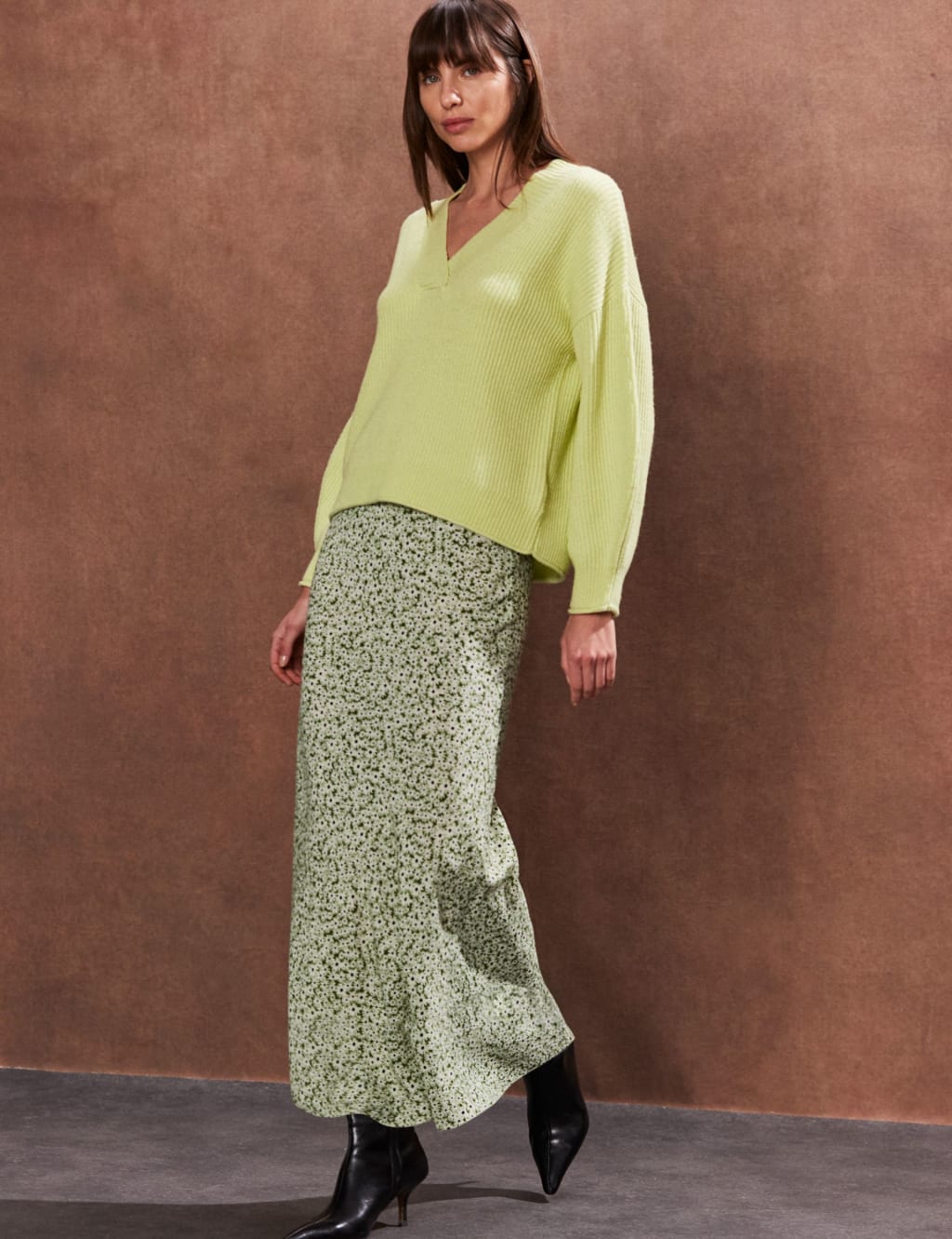 Floral Midaxi Slip Skirt 3 of 4
